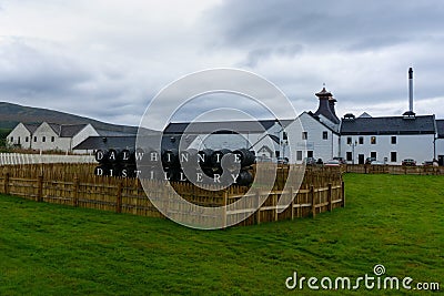 The Dalwhinnie distillery in Scotland Editorial Stock Photo