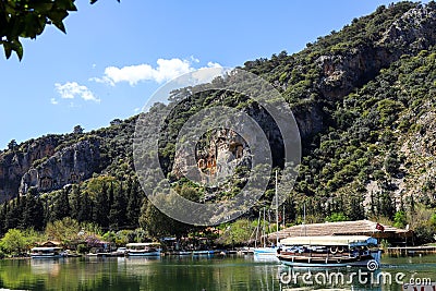 Dalyan city in mugla Stock Photo