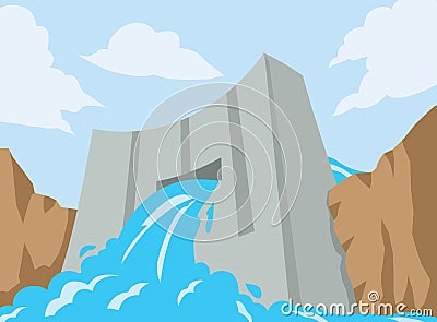 Dam icon Vector Illustration