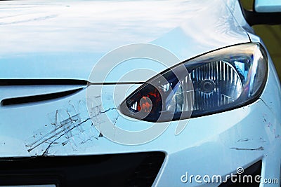 Damaged car Editorial Stock Photo