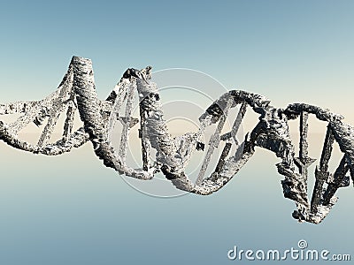 Damaged DNA Strands Stock Photo