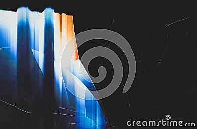 damaged screen background blur colorful glitch Stock Photo