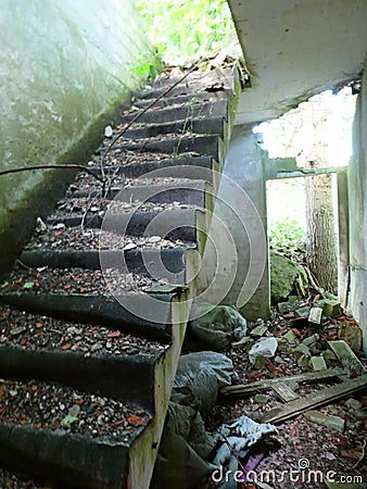 If you are not cautious this is really a stairway to heaven Stock Photo