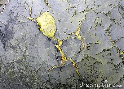 Damaged wooden surface that look like a running devil Stock Photo