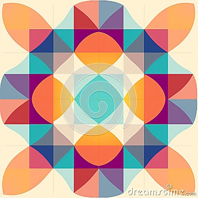 Creating Alternating Color Squares In A Damask Grid Pattern Stock Photo
