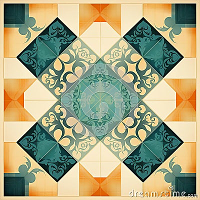 Creating Alternating Color Squares In A Grid Pattern Design Stock Photo