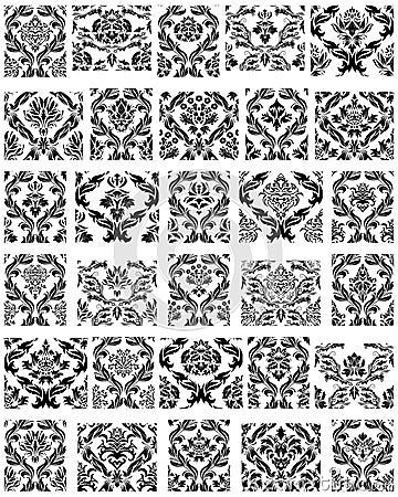 Damask Seamless Pattern Vector Illustration