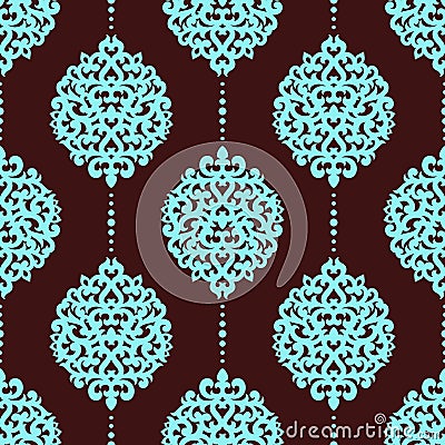 Damask seamless pattern Vector Illustration