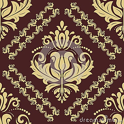 Damask Seamless Vector Background Vector Illustration