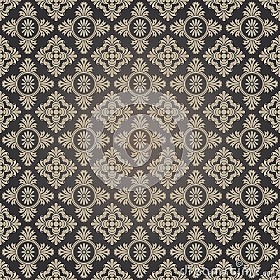 Damask wallpaper Vector Illustration