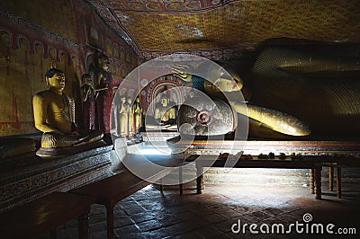 Dambulla cave temple Stock Photo