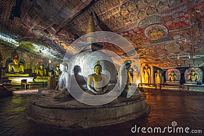 Dambulla cave temple, unesco heritage site in sri lanka Editorial Stock Photo