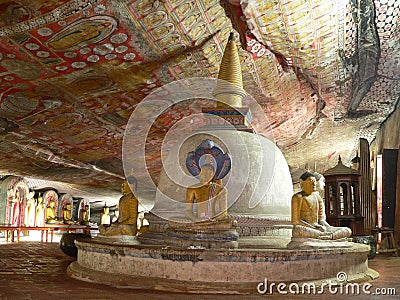 Dambulla temple Stock Photo