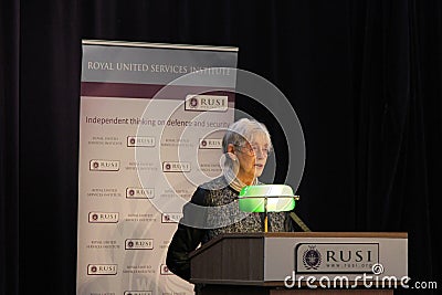 Dame Stella Rimington, former director general of the UKâ€™s Security Service MI5 Editorial Stock Photo