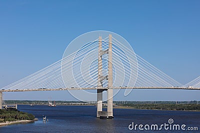 Jacksonville Fl Dames point bridge Stock Photo