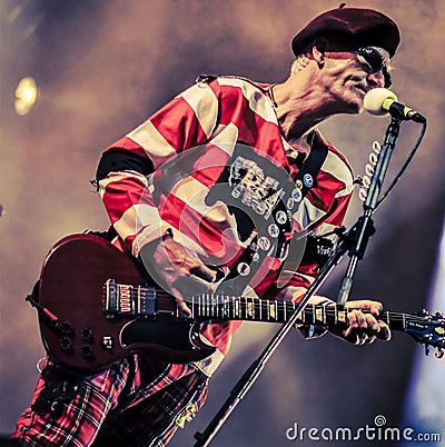 The Damned, Captain Sensible live in concert 2017 Editorial Stock Photo