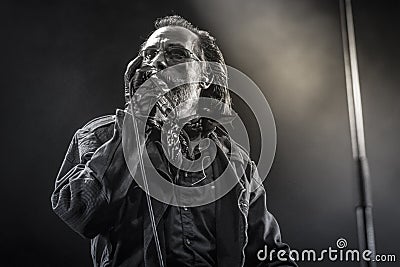 The Damned, Dave Vanian live concert Editorial Stock Photo