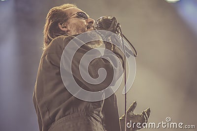 The Damned, Dave Vanian live concert Editorial Stock Photo