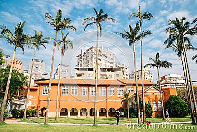 Dan Jiang High School in Tamsui, New Taipei City, Taiwan Editorial Stock Photo