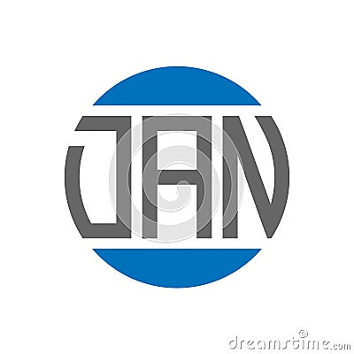 DAN Letter Logo Design On White Background. DAN Creative Initials