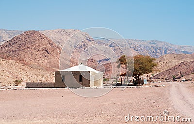 Mountains, dirt road, desert, landscape, climate change, Dana Biosphere Reserve, Jordan, Middle East Editorial Stock Photo