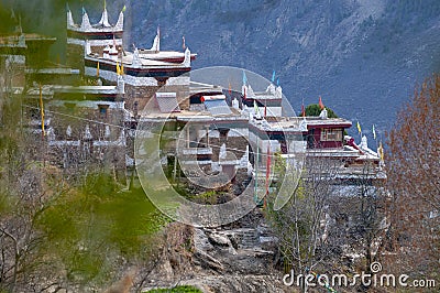 Danba Jiarong Tibetan Watchtower/barbian Village Editorial Stock Photo