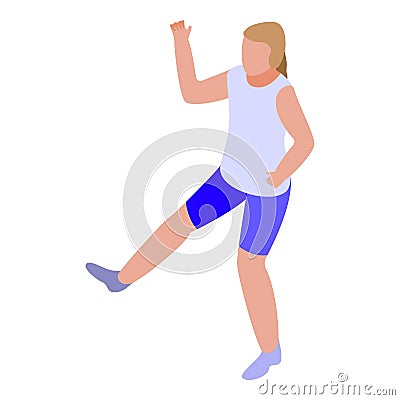 Dance acrobat icon isometric vector. Man person Stock Photo