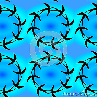 Dance of the birds in the sky Stock Photo