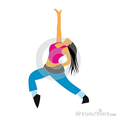 Dance flat icon Vector Illustration