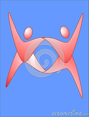 Dance Logo abstract Vector Illustration