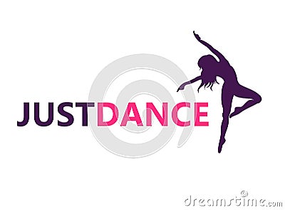 Dance logo design symbol Stock Photo