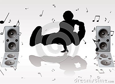 Dance music Vector Illustration