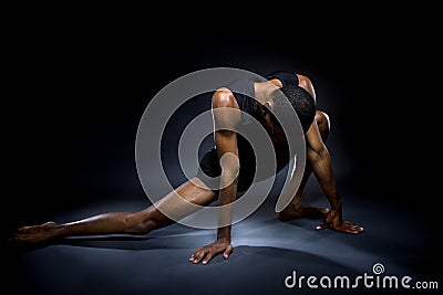 Dancer Demonstrating Flexibility Stock Photo