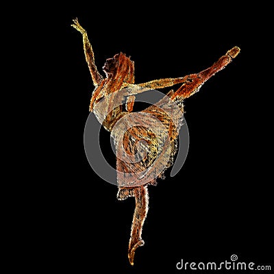 Dancer isolated Stock Photo