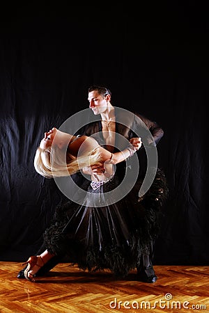 Dancers in ballroom Stock Photo