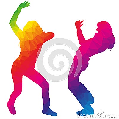 dancers Vector Illustration