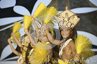 Dances of the South Pacific Islands Editorial Stock Photo