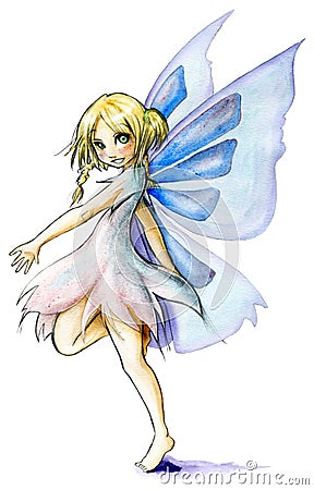 Dancing fairy Stock Photo