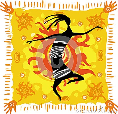 Dancing figure Vector Illustration