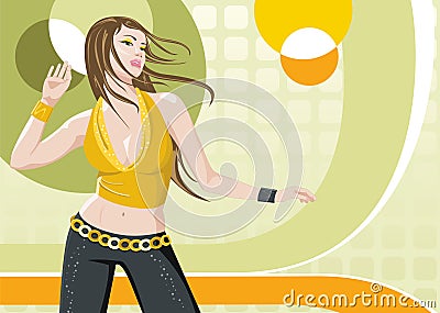 Dancing girl Stock Photo