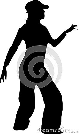 Dancing Girl Dancer Vector Illustration