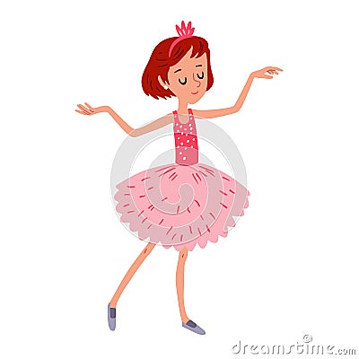 Dancing girl Vector Illustration