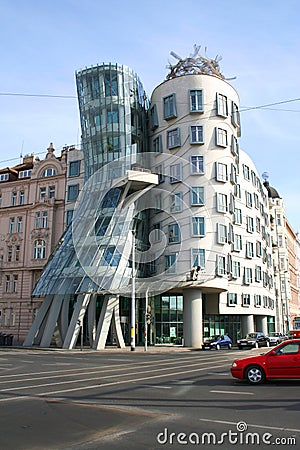 Dancing house, Prague, Chezh Editorial Stock Photo