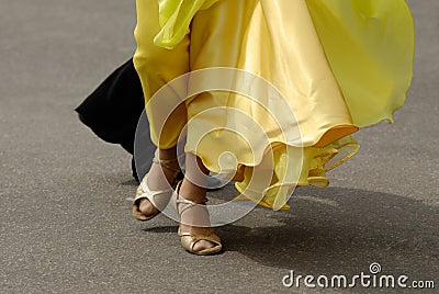 Dancing pair Stock Photo