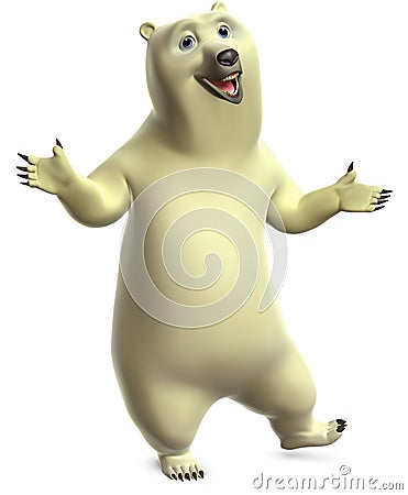 Dancing polar bear Stock Photo