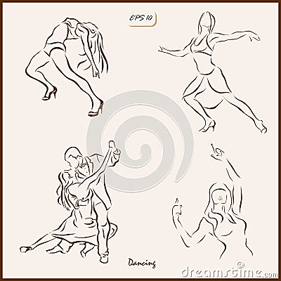 Dancing Vector Illustration