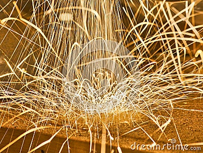 Dancing Sparks Stock Photo