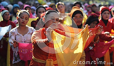 Dancing traditional dances Editorial Stock Photo