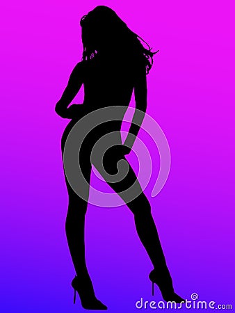 Dancing woman Vector Illustration