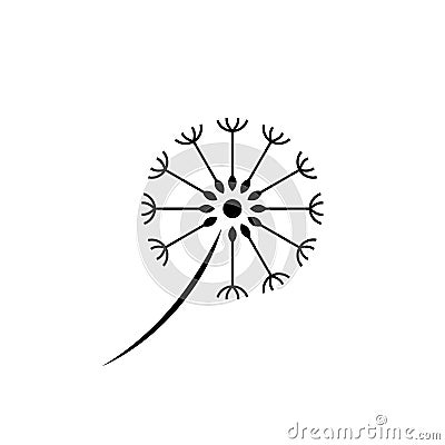 Dandelion logo vector illustration Vector Illustration